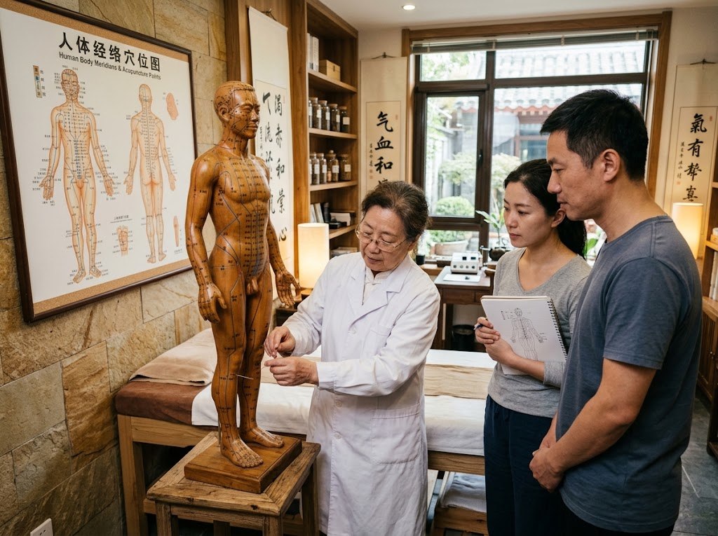 Traditional Chinese Medicine meridian learning session